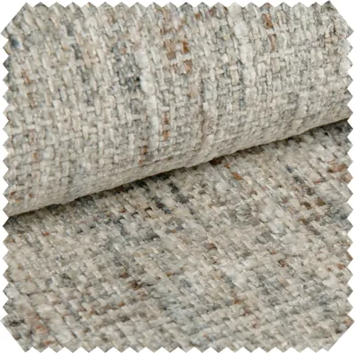 Produktbild von novely® MISCHLY Chenille Polsterstoff 430g/m² | Strapazierfähiger Melange Möbelstoff | Pflegeleichte Meterware | 1lfm - Farbe: 30 Creme-Beige-Braun