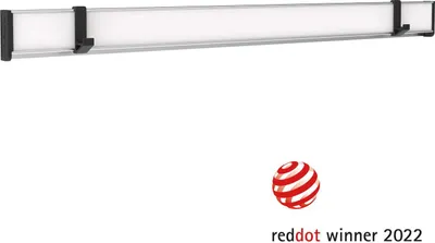 Produktbild von MAUL Klemmleiste MAULtalent Aluminium zum Anschrauben 50.7 x 4.3 x 2.9 cm weiß