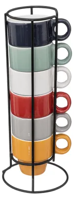 Obrázek produktu pro Stojan s 6 šálky COLORAMA, 64 ml