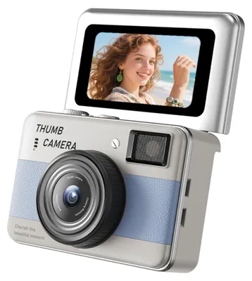 Produktbild von Kleiner Videorecorder, Schlüsselanhänger, digitaler Camcorder, 1,47-Zoll-Bildschirm, tragbare Kamera für Reise-Vlog-Nachtaufnahmen, Blau