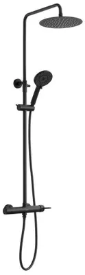 Obrázek produktu pro Sprchový sloup ICONIC s baterií, matně černý