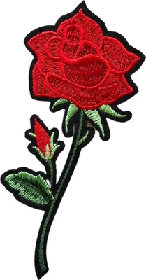 Produktbild von Aufnäher mit Aufnäher mit Aufnäher „Rose Roses Flower Floral“, zum Aufbügeln