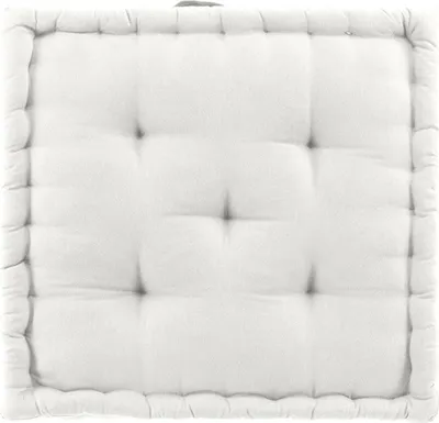 Image de Coussin d'assise 50 x 50 cm Keoni blanc