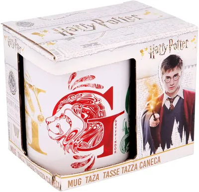 Productafbeelding van Harry Potter Tassen, kartonnen verpakking, Houses, 325 ml (6 stuks)