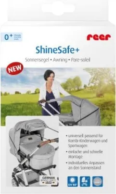 Obrázek produktu pro REER Sonnensegel ShineSafe  grau-melange