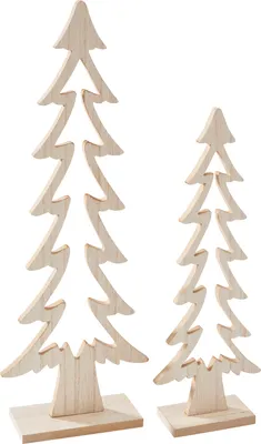 Produktbild von VBS Holz-Tannen, 2er Set