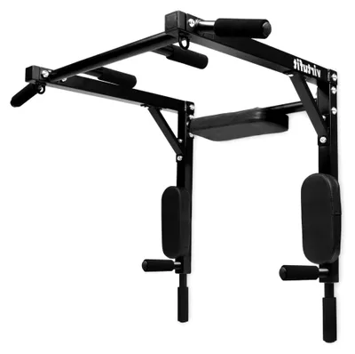Produktbild von Klimmzug- und Dip-Rack - Wandmontierte Klimmzugstange, Multifunktionale Dip-Station für das Heimtraining