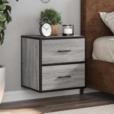 Obrázok produktu pre vidaXL Nástenný nočný stolík Grey Sonoma 40x31x39,5 cm