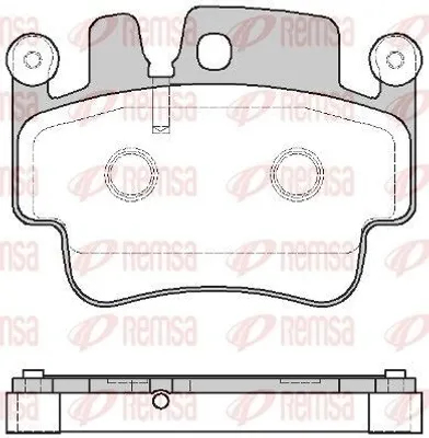 Produktbild von REMSA 0982.00 Bremsbeläge Satz Hinten Bremsklötze für PORSCHE BOXSTER (986) 911 (996) 911 (997) 911 Cabriolet (996) BOXSTER (987)