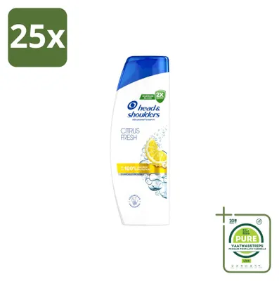 Zdjęcie produktu dla 25 sztuk szamponu Head & Shoulders Citrus Fresh - 250 ml - opakowanie zbiorcze