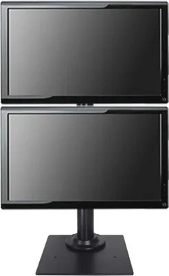 Produktbild von Famanu TV-Halterung für 2 Bildschirme - Verstellbare Tischständer für 19-32 Zoll TVs