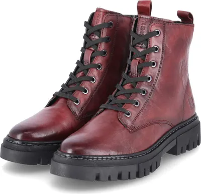 Zdjęcie produktu dla Bagatt Lilo buty damskie sznurowane czerwone casual, rozmiar buta:39 EU
