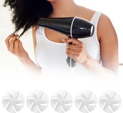 Produktbild von 10Pcs Mini Kunststoff Fan Blade Small Power Hair Dryer Fan Leaves Motor Zubehör