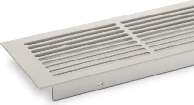 Produktbild von Lüftungsgitter Lochblech 500 x 86 mm Silber EV1 Lochgitter Stegblech