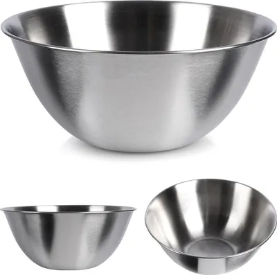 Productafbeelding van Kom, metaal, staal, zilverkleurig, 18,5 cm, 1,2 liter, VILDE 259638