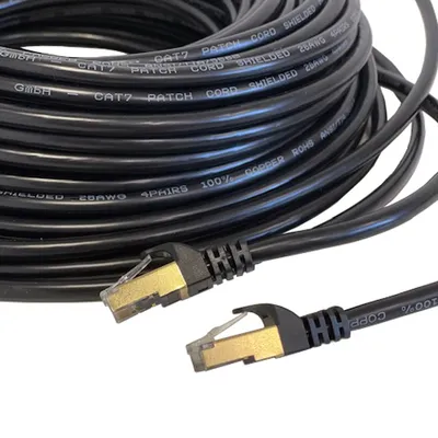 Produktbild von Patchkabel CAT7 Netzwerkkabel LAN DSL schwarz Netzwerk Kabel RJ45 Ethernet 10m
