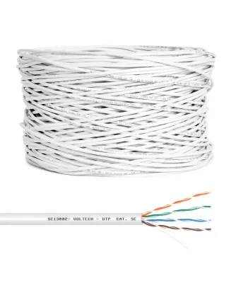 Image de Vultech SC13002-305 Câble réseau blanc 305 m Cat5e U/UTP (UTP)