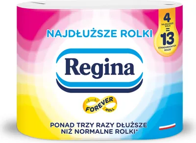 Produktbild von Regina Toilettenpapier Längste Rollen 2-lagig, 4 Stück