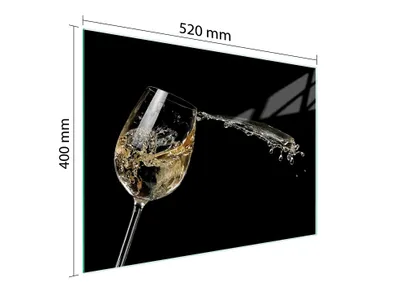 Obrázok produktu pre Sklenená Doska Na Krájanie 52X40 Víno