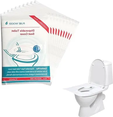 Zdjęcie produktu dla Wodoodporne nakładki na sedes, 50 sztuk, higieniczne, 425 x 360 mm