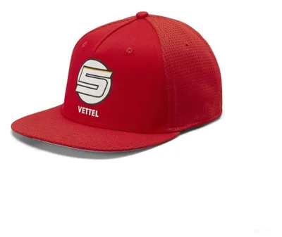 Produktbild von 2019, Rot, Erwachsene, Ferrari Sebastian Vettel 5 Flatbrim Kappe