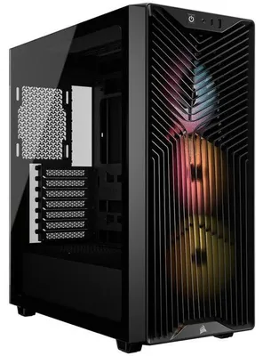 Produktbild von Gehäuse für PCs, Mittelformat, CORSAIR 3200D RS ARGB, Schwarz - mit 3 RS120 ARGB Lüftern