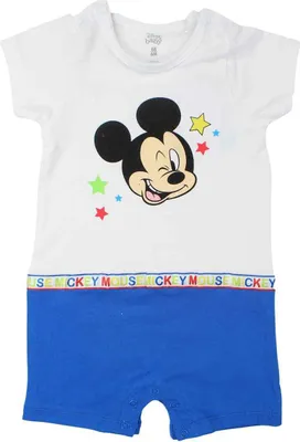 Produktbild von Spielanzug - Mickey - Baby Junge - Kind 6M - Blau - 100% Baumwolle - TrendyFlair