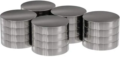 Obrázek produktu pro Kulatý supermagnet 15 x 3 mm, stříbrný, silný, s nosností 3 kg