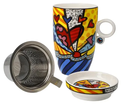 Produktbild von Goebel Romero Britto A New Day (Teetasse mit Deckel und...