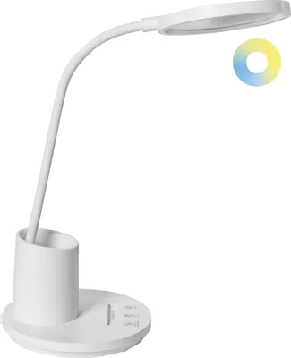 Obrázek produktu pro BELIANI Stolní LED lampa bílá stolní osvětlení lampa na čtení k počítači nastavitelné rameno stmívač změna barevné teploty světla CCT