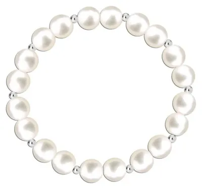 Immagine prodotto di Bibei Bracciale da donna in argento sterling 925 con perle elastiche, modello BIPU014