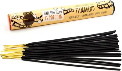 Produktbild von Mädels Räucherstäbchen "Filmabend" mit Karamell-Duft