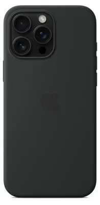 Produktbild von Apple iPhone 16 Pro Max Silikon Case mit MagSafe – Schwarz, Cover, Apple, iPhone 16 Pro Max, 17,5 cm (6.9"), Schwarz