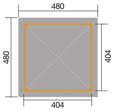 Produktbild von WEKA Gartenoase 651 A Gr.2 aus Holz Gartenpavillon Gartenhütte Fußboden nicht vorhanden Gartenlaube 23,04 m² Spitzdach