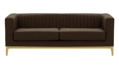 Produktbild von SLF24 - Dreisitzer-Sofa Slender Wood - Braun - Baku 12
