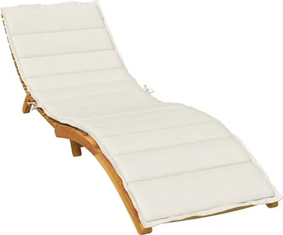 Obrázok produktu pre Eleganten-Stil Vankúš na ležadlo Melange Cream 200x60x4 cm látkové vankúše na záhradný nábytok DE785387