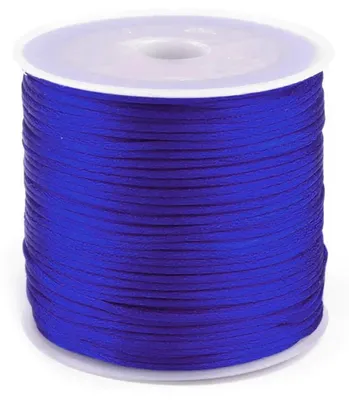 30m Satinschnur Flechtkordel 1mm, blau