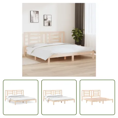 Produktbild von The Living Store Massivholzbett Kiefer 200x200 cm