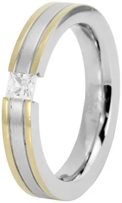 Produktbild von Akzent Damen-Ring aus Edelstahl