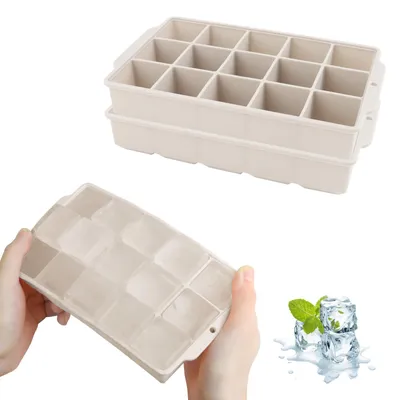 Eiswürfelform aus Silikon, 2 Stück, 30 Fächer, 3,5 cm