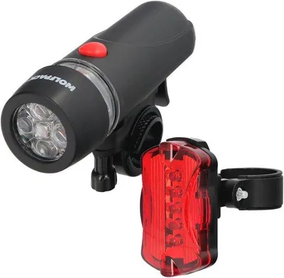 Productafbeelding van Led-koplampenset voor fiets en scooter met batterijverlichting