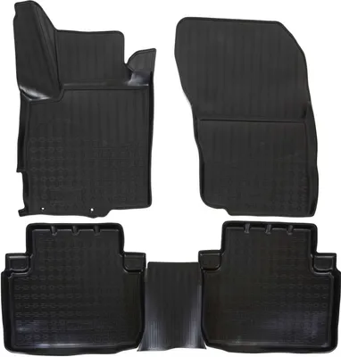 Image de Tapis De Sol En Caoutchouc TPE Pour Mitsubishi Eclipse Cross 2017-2021, Système de Fixation Bord Haut Noir Antidérapant Toutes Saisons