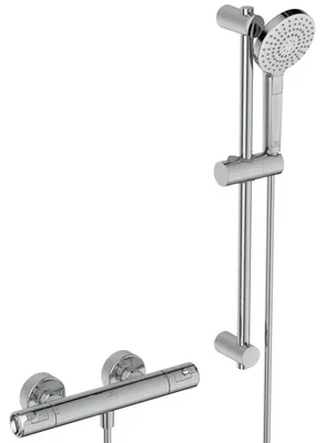 Produktbild von Ideal Standard Brausekombination mit Brausethermostat Ceratherm T50 Aufputz A7217AA Chrom