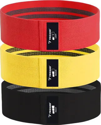 Image de Trizand 25878 Jeu de bandes de résistance 8 - 31 kg, 3 pcs, avec plan d'entraînement (QR code)