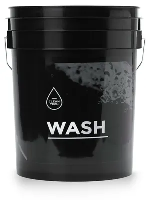 Produktbild von CLEANTECH CO Auto Wascheimer mit Metallgriff, 20L, Schwarz, Autoaufbereitung, Waschanlage, Autozubehör, Autos