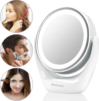 Produktbild von Medisana 2-in-1 Kosmetikspiegel CM 835 12 cm Weiß 88554