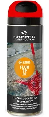 Produktbild von SOPPEC Markierfarbe Fluo TP, neon-rot, 500 ml