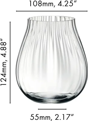 Produktbild von Riedel Tumbler Collection Optical O All Purpose Allzweckglas, 2er Set, Weinglas, Wasserglas, Cocktailglas, Hochwertiges Glas, 762 ml, 0515/67
