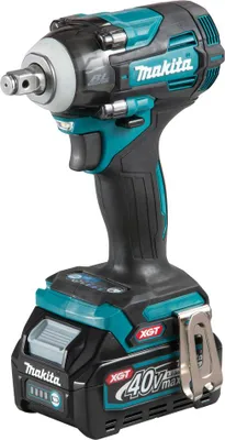 Produktbild von Akku-Schlagschrauber TW004GD201 XGT, 1/2", 40Volt (blau/schwarz, 2x Li-Ion Akku 2,5Ah, im MAKPAC Gr.2)