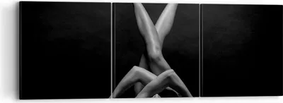 Produktbild von Bild auf Leinwand - Leinwandbild - 3 Teile - Frau Gymnastik Yoga - 90x30cm - Wand Bild - Wanddeko - Wandbilder - Leinwanddruck - Bilder - Wanddekoration - Leinwand bilder - Wandbild - CA90x30-4957